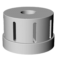 Ultrasonic horn -- slotted cylindrical