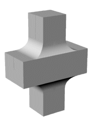 Ultrasonic cross-coupled booster