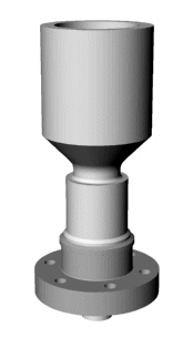 Ultrasonic horn -- full-wave rigid mount bell